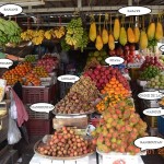 les fruits exotiques en Asie du Sud Est à poster